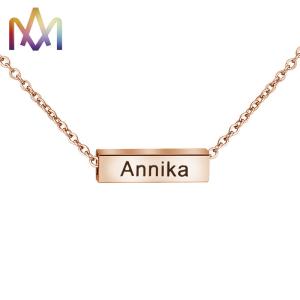 China Hypoallergenic SUS316L Letter Name Necklace Choker factory