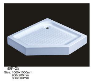 China Acrylic shower tray, shower basin,acrylic shower base HDP-25 900X900,800X800,1000X1000 factory