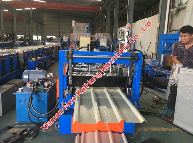 Roof panel roll forming machine for trapezoid panel/ IBR profile/ roofing profile, 0.15mm thickness