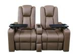 Reclining 2 Seat Movie Theater Couches With Cup Holder