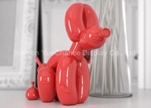 China Shining Red Life Size Animal Statues , Custom Fiberglass Statues For Decoration factory