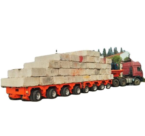 Hydraulic Steering Axle Trailer for Transporting Overweight and Heavy Cargo