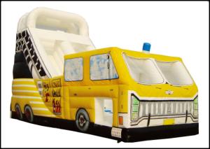 China Durable Inflatable Fire Fighting Truck Bouncers Giant Inflatable Air Jumper Inflatable Bounces House factory