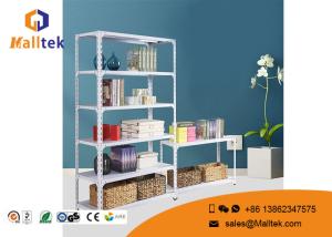 China White Boltless Steel Rack Chrome Plated Boltless Metal Shelving Units factory