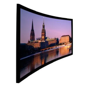 8cm Frame Curved Projection Screens With Black Velvet / 3D Screen Projector