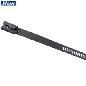 China SS316 Full Coated Stainless Steel Ladder Cable Ties UV Resistant Halogen Free factory