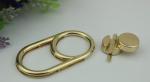 New style luxury bag accessories hardware light gold metal twist locks