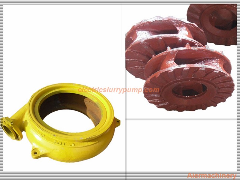 High Chrome Cast Iron Slurry Pump Spare Parts for most standrad mining slurry pumps, sand dredging pumps