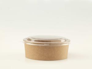 China No Deformation Kraft Paper Bowls , Microwavable 12 Oz Salad Paper Bowls factory