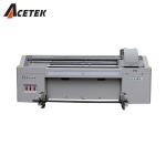 2.5m UV Inkjet Flatbed Printer 4 Colors For Rigid And Soft Material
