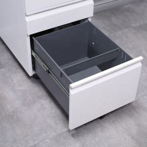 Assembled Structure A4 File 3 Drawer Mobile Pedestal