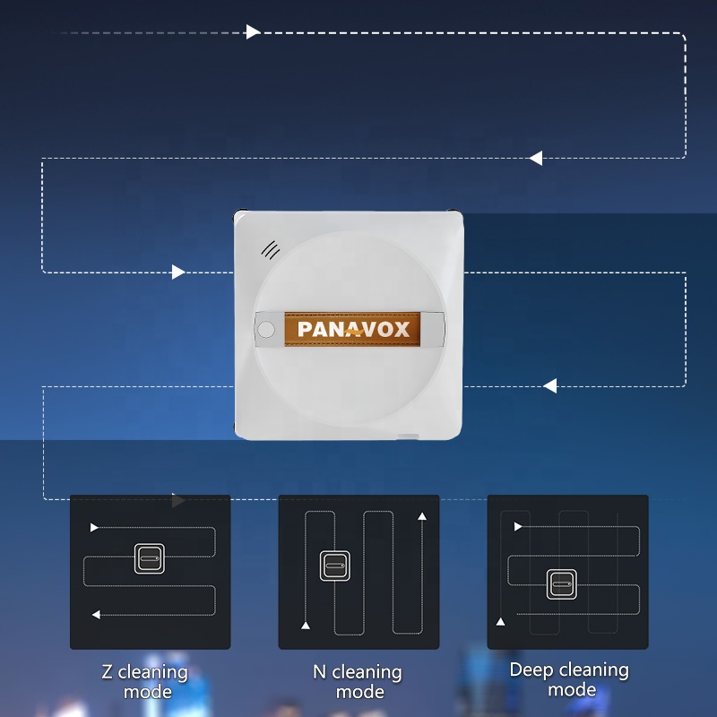 Square Window Robot Cleaner with Power-off Protection and English Operating Language