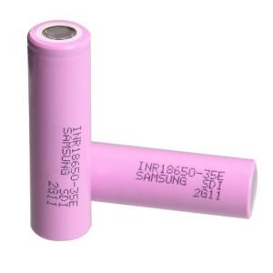 China Samsung 35E 18650 Battery 3500mAh 8A 3.6V Cylindrical Lithium Ion Cell INR18650-35E factory