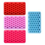 Silicone Mini Heart 55-Cavity Molds For Baking, Heart Shape Ice Cube Candy