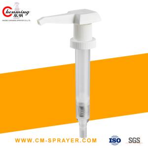 China 38/410 38-400 Lotion Pump Cap White High Viscosity Hand Cream Pump Dispenser factory