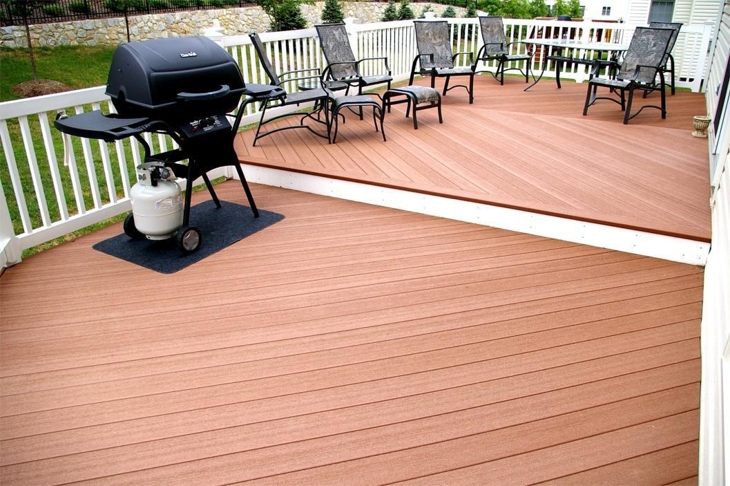 Synthetic Coffee Wood Plastic Composite/WPC Decking Board for Garden