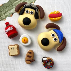 China slippers shoe buckle Big Eyes Shoe Decoration Charms Customized Gold Color Plating factory