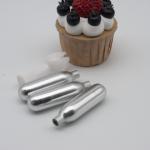 Silver Empty Cream Chargers 8g N2o For COFFE Machine Carbon Steel
