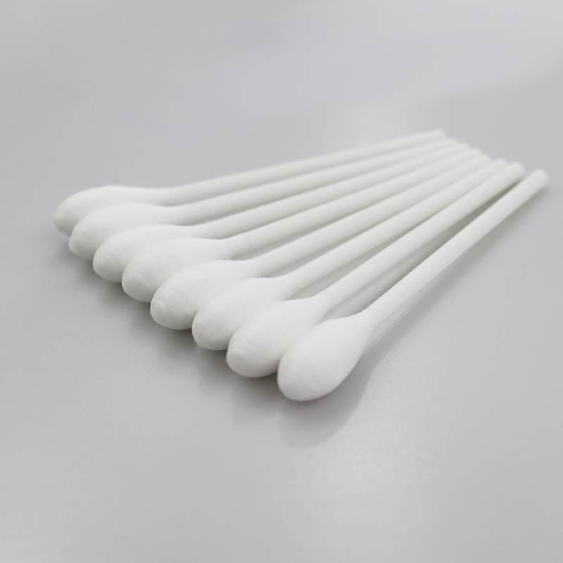 Small Medical / Cosmetic Cotton Buds , Plastic Stick Cotton Bud Eco Friendly