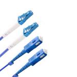 Armored Outdoor Fiber Patch Cord Singlemode Duplex 1m LSZH Jacket Stable