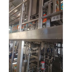 330ml UHT Milk Drillbag Aseptic Carton Filling Machine Food Grade