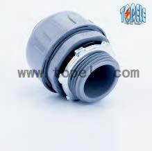 China Non Metallic Flexible Conduit Connector / PA6 Liquid Tight Straight Pipe Connector factory