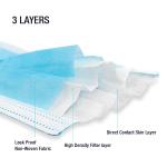 3 Ply Disposable Surgical Face Mask Resistance Pollution 50pcs Per Box With