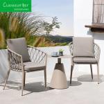 Waterproof Cushion Hotel Outdoor Metal Side Table for Modern Design Style Garden