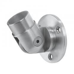 China Stainless Steel Stair Handrail Polished Wall Mounted Adjustable Elbow Flange on sale