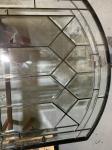 Decorative Arched Leaded Glass Windows Triple Glazed Sliding Door exterior door
