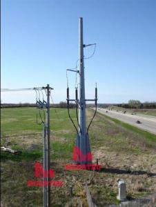 China 138KV underground to overhead transmission structures factory