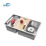 28x19x10 Stainless Steel Kitchen Sink Handmade Kitchen Sink Topmount Kitchen