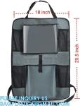 Car Backseat Organizer With Table Holder, Storage Pockets Seat Back Protectors
