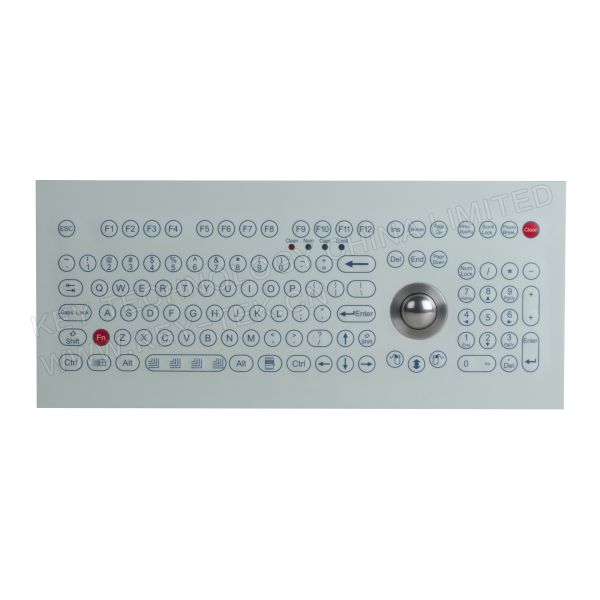 China Waterproof  Dustproof Industrial Membrane Keyboard Optical Trackball factory