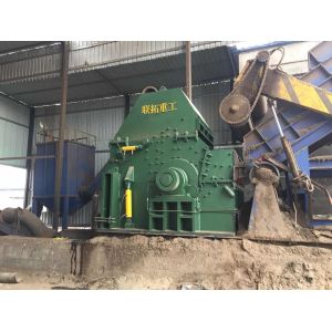 High Efficiency Scrap Metal Crusher  Car Shredder Tin Plate Material