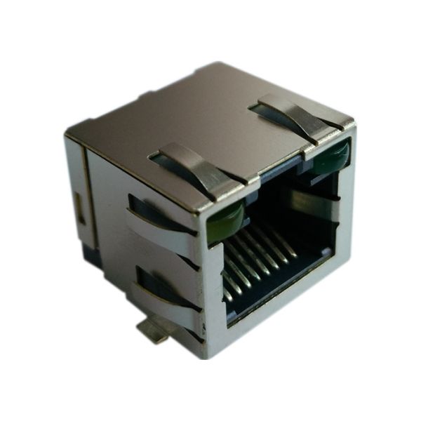 China LPJES101XAGNL SMT RJ45 Connector Pin-In-Past Soldering Surface Mounting Cat5/5e factory