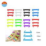 Unisex Lazy Colorful Silicone Gifts No Tie Shoelace For Adults Children