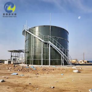 China Rust Resistant Blue Color Bolted Steel Storage Tanks For Holiday Test 1100v factory