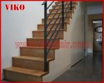 Wrought Iron Staircase VK112S Wrought Iron Handrail Tread Beech,Railing tempered