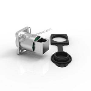 China Electrical Waterproof Rj45 Female Connector Outdoor Industrial Chassis Connector factory