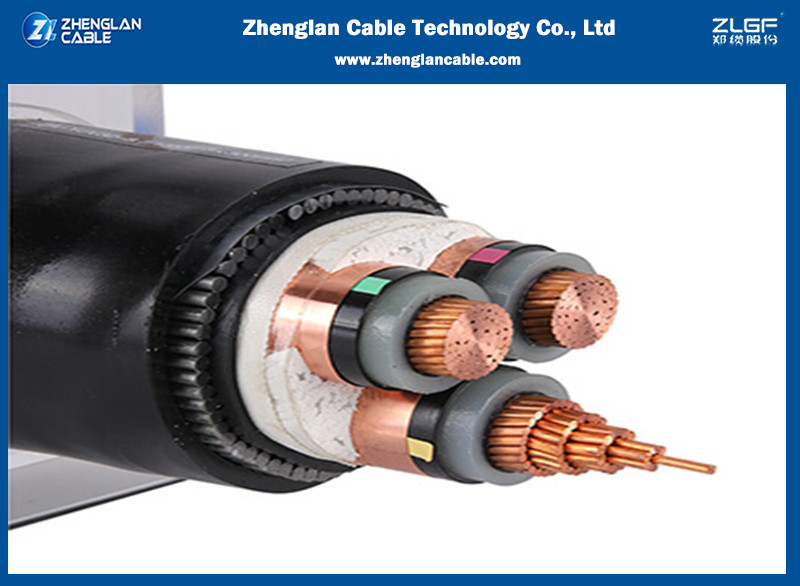 XLPE Insulated Armoured PVC Jacket Power Cable Copper Conductor 0.6kv 1kv