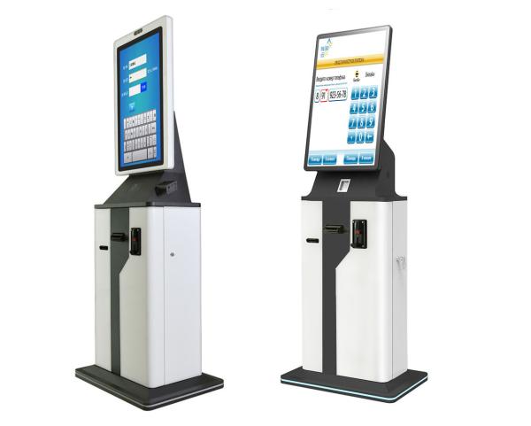China Carbon Steel Check In Kiosk Floor Standing Airport Information Kiosk factory