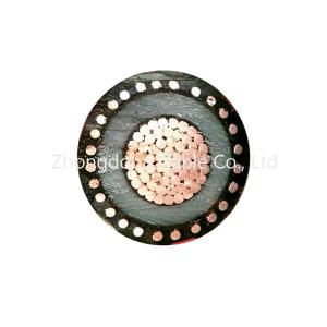 China Single Copper Core Medium Voltage Cable AWA Armored 21KV 35kV XLPE PVC MV Cable factory