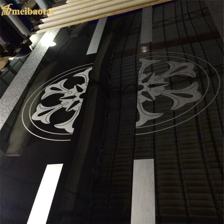 Stainless Steel Pattern 340 Etched Sheet For Building Wall Elevator Sheet