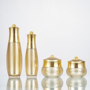China Acrylic Luxury Cosmetic Lotion Essence Bottle 80ml 100ml 10g 15g Face Cream Jar factory