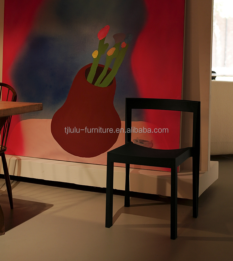 Dining Room Furniture Sturdy Wood Dining Chair for Living Room European Modern Stacked Restaurant Bar