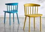 Rounded Corners Euro Style Dining Chairs Environmentally Friendly 45cm