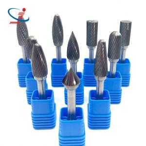 China Solid Carbide Rotary File Set Sliver Color For Carbion Fiber Dental Lab F1225 factory
