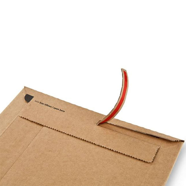 Printable Custom Side Gusset Cardboard Envelope Mailer Rigid Paper Mailing