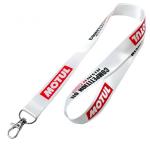 Personalized White Nylon Lanyard Strap Promotional Products Silkscreen Printing